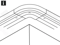 Online Gardinia Rundbogen 3-läufig GE3 für Verlängerung Weiß 13,5 cm x 13,5 cm