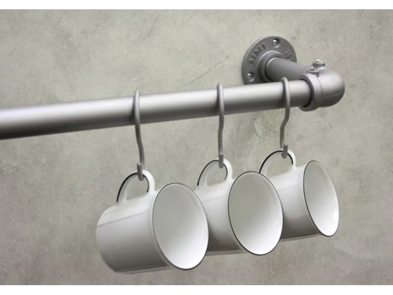 Gardinia S - Haken Industrial Home Ø 25 mm Silber 10 Stück