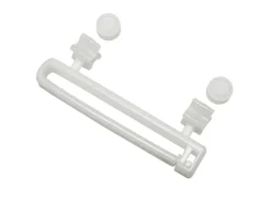 Clearance Gardinia Schlaufengleiter mit X-Gleitern und Rollen Weiß 10-er Pack