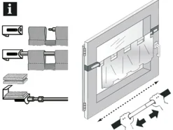 New Gardinia Spannvitrage Ø 7/9 mm Schwarz-Matt 120 cm - 160 cm