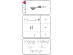 Gardinia Träger Chicago für Ø 20 mm offen 8 cm Bronze