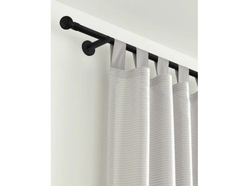 Gardinia Träger Chicago Offen für Gardinenstange Ø 20 mm Schwarz - Matt