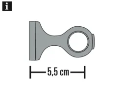 Gardinia Träger Country kurz geschlossen 5,5 cm