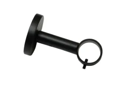 New Gardinia Träger Denver geschlossen für Ø 25 mm 7,5 cm Schwarz Matt