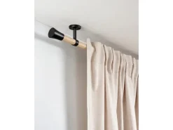 New Gardinia Träger Denver geschlossen für Ø 25 mm 7,5 cm Schwarz Matt