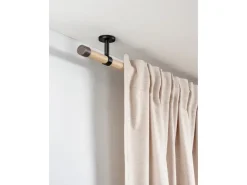 New Gardinia Träger Denver geschlossen für Ø 25 mm 7,5 cm Schwarz Matt