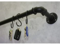 Outlet Gardinia Träger Industrial Home für Gardinenstange Ø 25 mm 10 cm Schwarz