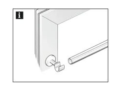 Gardinia Träger New York für Ø 12 mm für Caféhausstangen Edelstahl 3 cm