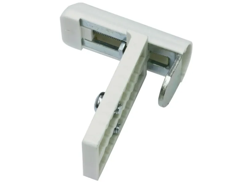 Gardinia Universal-Klemmträger Metall Weiß 2-er Pack