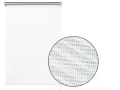 New Gardinia Verdunkelungsrollo Thermo Streifen 112 cm x 180 cm Weiß