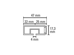Best Gardinia Vorhangschiene 1-läufig GE1 Weiß 210 cm