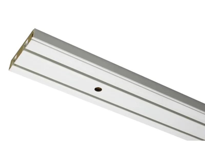 Gardinia Vorhangschiene 2-läufig GE2 Weiß 180 cm