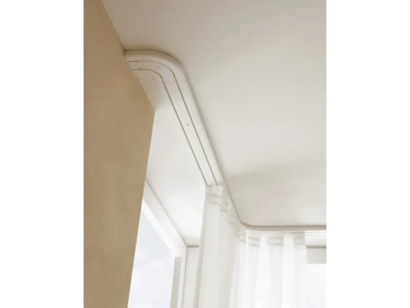 Gardinia Vorhangschiene 2-läufig GE2 Weiß 300 cm