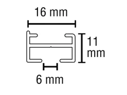 Clearance Gardinia Vorhangschienen-Set Lucy 1-läufig Schwarz-Matt 230 cm Schwarz Matt