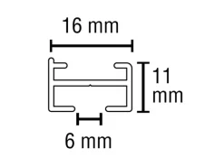 Discount Gardinia Vorhangschienen-Set Lucy 1-läufig Schwarz-Matt 160 cm Schwarz Matt