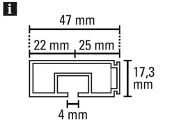 Gardinia Vorhangschienen-Set 1-Lauf Schwarz 210 cm