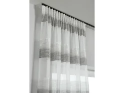 Discount Gardinia Vorhangschienen-Set Lucy 1-läufig Schwarz-Matt 200 cm Schwarz Matt