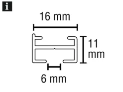 Hot Gardinia Vorhangschienen-Set Lucy 1-läufig 230 cm Weiß