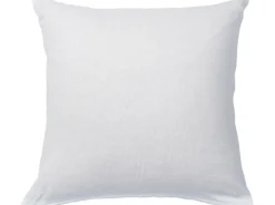 Discount Gefülltes Kissen 40 cm x 40 cm Blumen Weiß-Grau