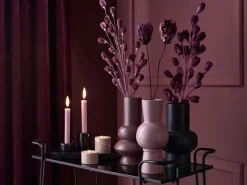 Clearance Getrockneter Dekostrauß Lilie Midnight Mystery 95 cm Lila-Schwarz