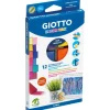 Giotto Decor Wax Wachsblöcke Rechteckige Form 4 x 2 cm verschiedene Farben 12 St