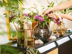 Outlet Glas Vase Braun 25,5 cm x Ø 22,75 cm