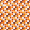 Glasmosaikmatte Simpli Orange-Braun-Mix klein 30 cm x 30 cm