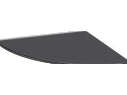 Outlet Glasregal Bransley 0,6 cm x 25 cm x 25 cm Schwarz