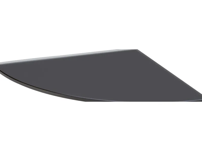 Outlet Glasregal Bransley 0,6 cm x 25 cm x 25 cm Schwarz