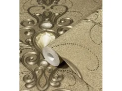 Hot Glööckler Vliestapete Imperial Florale Ornamente Gold