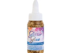 Best Glitterglue Flasche 60 ml Dosierverschluss Hellgold