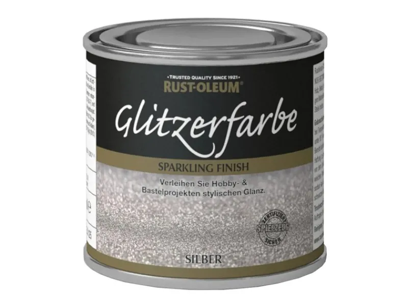 Rust Oleum Glitzerfarbe Silber 125ml