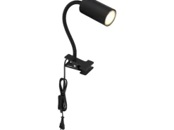 Sale Globo Klemmstrahler Robby 1-flammig Schwarz matt 290 x 100 x 415 mm