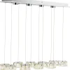 Hot Globo LED-Pendelleuchte Amur Chrom 14-flammig