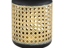 Globo LED-Solaraußenleuchte Laterne in Bambusoptik zum Hängen oder Stellen