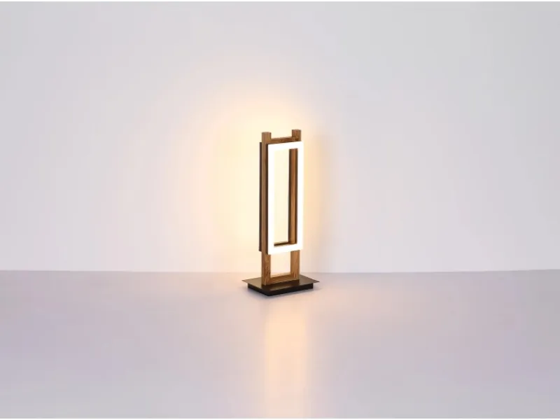 New Globo LED-Tischlampe Illa 1-flammig Schwarz matt 200 x 150 x 500 mm