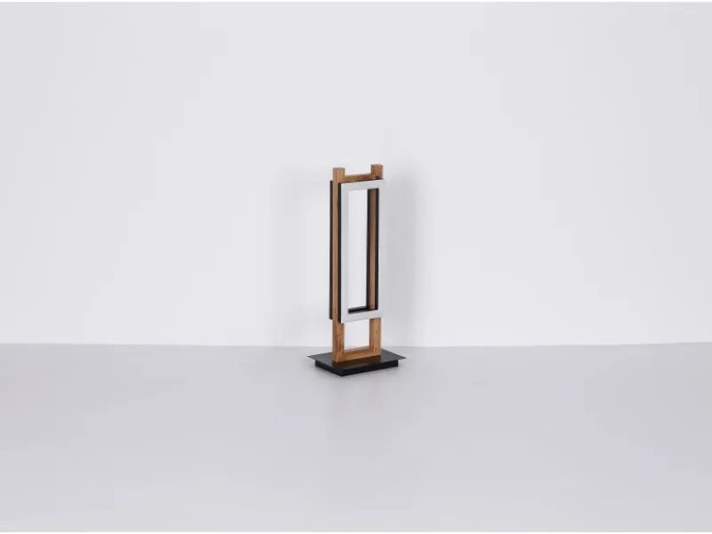 New Globo LED-Tischlampe Illa 1-flammig Schwarz matt 200 x 150 x 500 mm