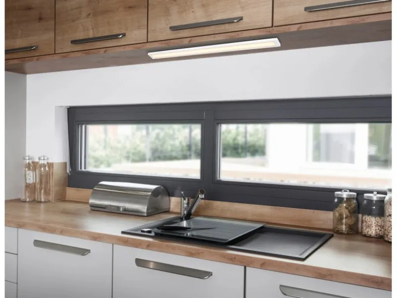 Online Globo LED-Unterbauleuchte Kunststoff Weiß 1-flammig Weiß 500 x 30 x 10 mm