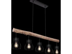 Globo Pendelleuchte Mina Metall Schwarz