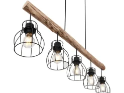 Globo Pendelleuchte Mina Metall Schwarz