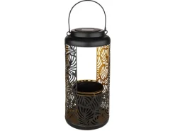 Globo Solarleuchte Metall 41 cm Schwarz Matt