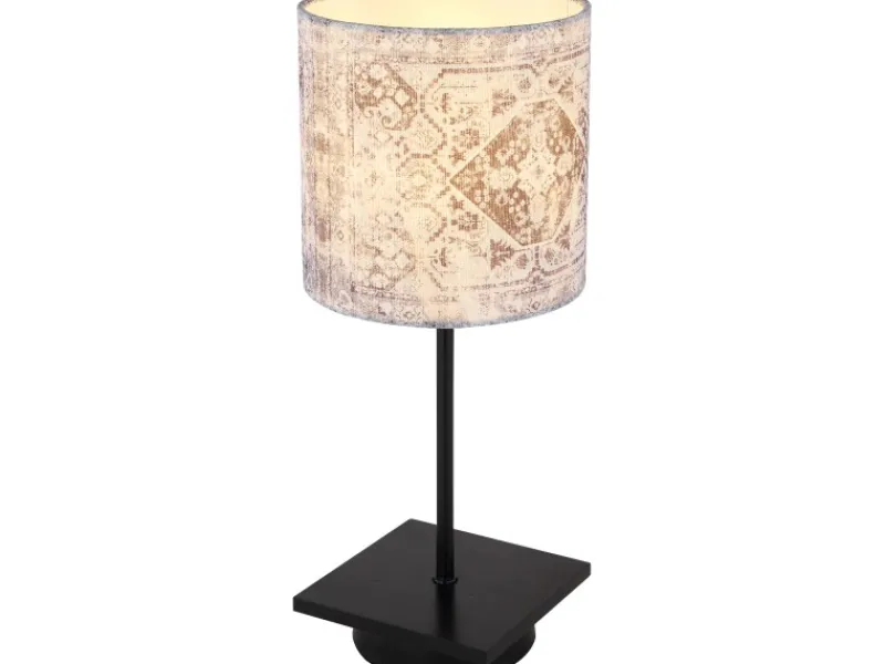 Globo Tischlampe Gabriele 1-flammig Schwarz matt 150 x 350 mm