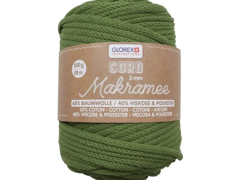 Glorex Makramee Cord 5 mm 500 g Gewebt