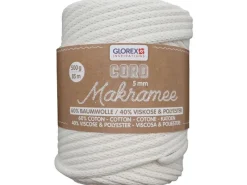 Sale Glorex Makramee Cord 5 mm 500 g Gewebt Creme