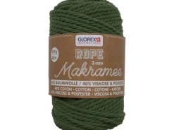 Glorex Makramee Rope 3 mm 250 g Gedreht Oliv
