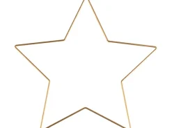 Glorex Metallstern Goldfarben 25 cm x 25 cm x 0,3 cm