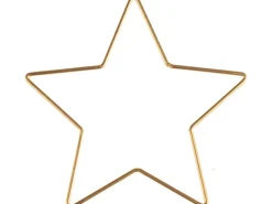 Glorex Metallstern Goldfarben 15 cm x 15 cm x 0,3 cm