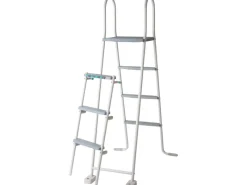 Clearance Gre Stahlwand-Pool Kea Ø 300 cm x 120 cm Rund Graphit