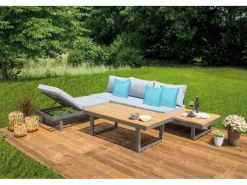 Greemotion Lounge-Gruppe San José 3-teilig Braun