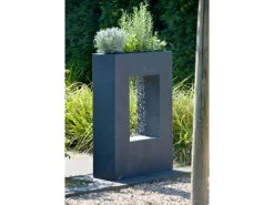 Dobar Großer Design-Gartenbrunnen mit Pflanzen-Option 54,5 cm x 19 cm x 76 cm